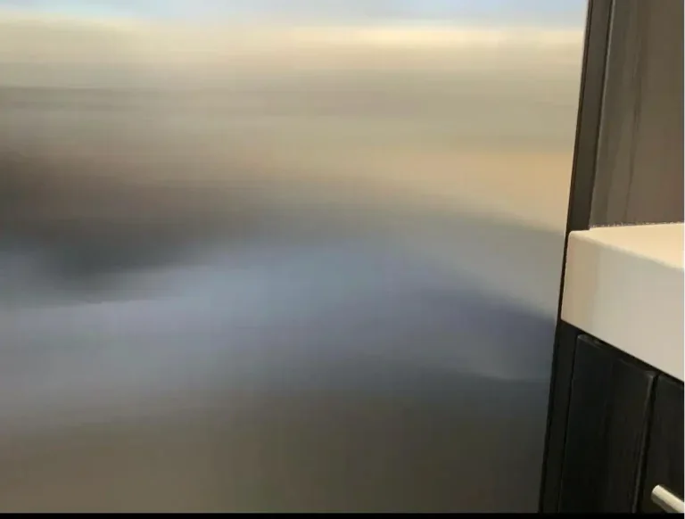 The same refrigerator door after repair